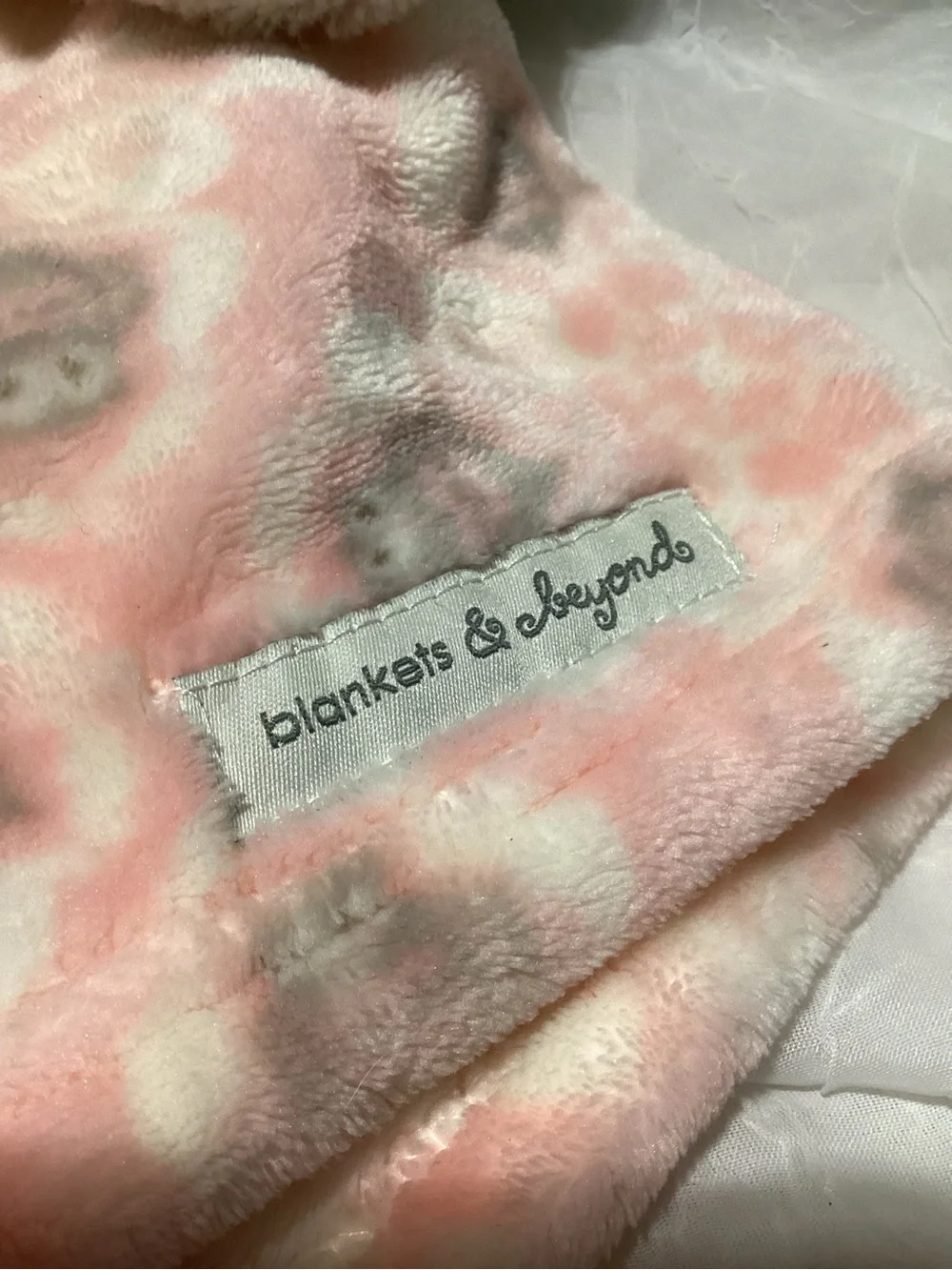 Blankets & Beyond Owl Pink & Grey Baby Lovey Security Blanket Preowned
